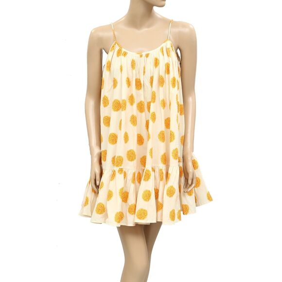 Rhode Resort Nalla Marigold Floral Print Mini Dress Swing Sleeveless XS 283928 - Picture 4 of 8